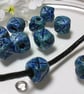 Turquoise Cross design square beads - Image 2