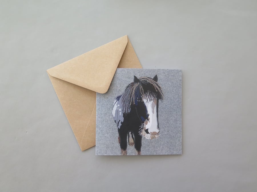 Shire horse card