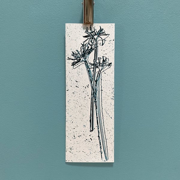 Blank Card - Letterbox Book Mark Style - Hedge Parsley