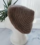 Acorn Merino Wool Crochet Beret Hat, Handmade Headwear - Image 6