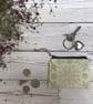 Hand Printed Linen Coin Purse, 'Peedie Purse', Credit Card Purse - Image 2