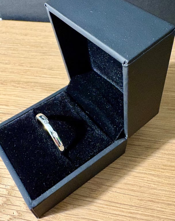 "Rain" - Sterling Silver Ring - 4g - Made To Any Size - 3mm x 2mm D shape