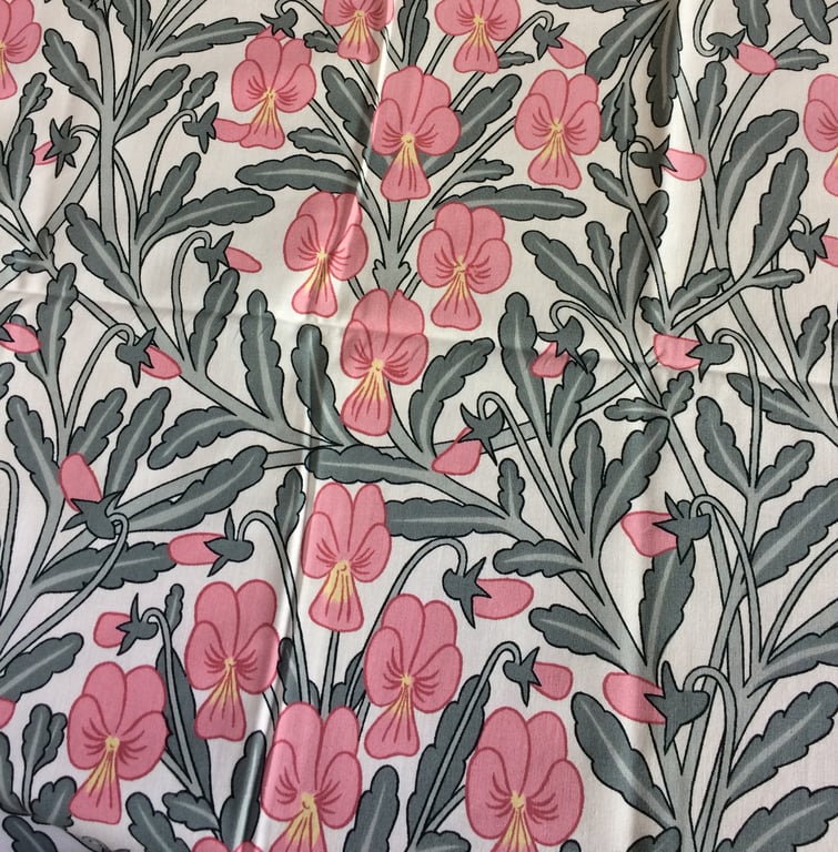 Pretty Grey Pink THE SHREWSBURY a Sandersons Vintage Fabric Lampshade option 