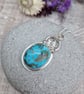 Sterling Silver and Turquoise Gemstone Necklace - JBJ7005 - Image 6