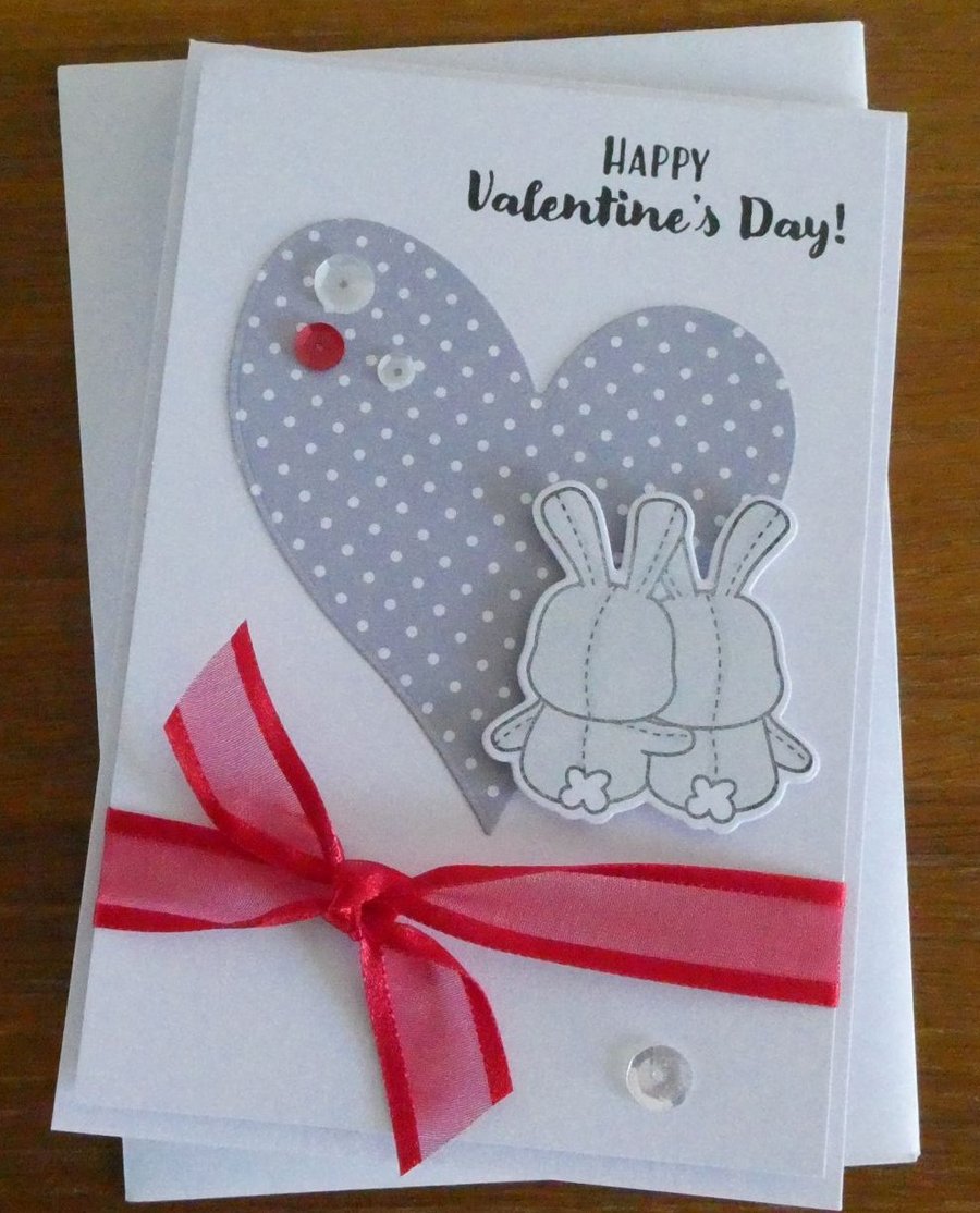 Sale - Valentine's Card - Bunnies