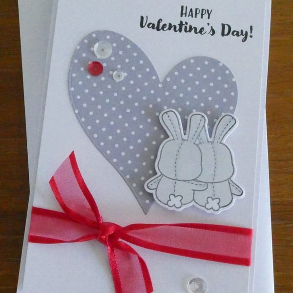 Sale - Valentine's Card - Bunnies
