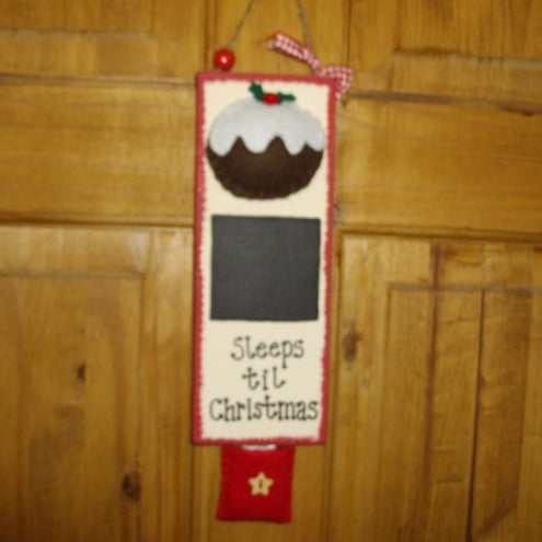 'Sleeps til Christmas' wall plaque