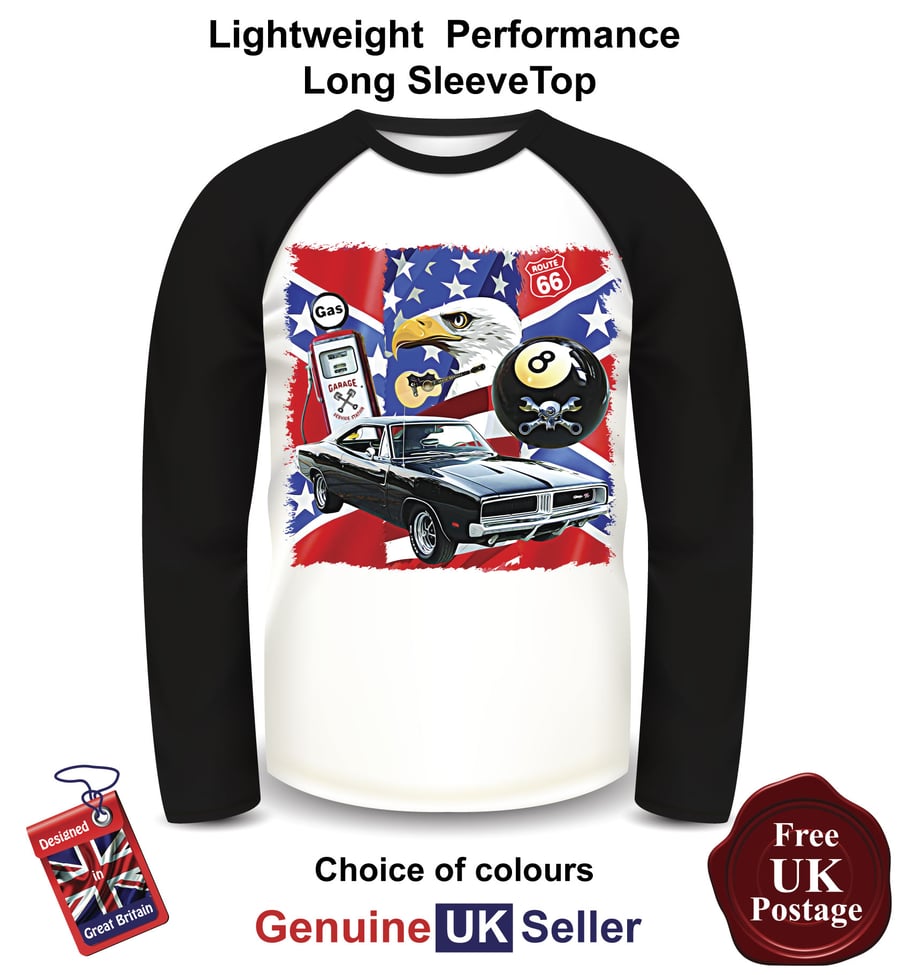 Dodge Charger, Dodge Charger Mens Top, Dodge Long Sleeve Mens T Shirt