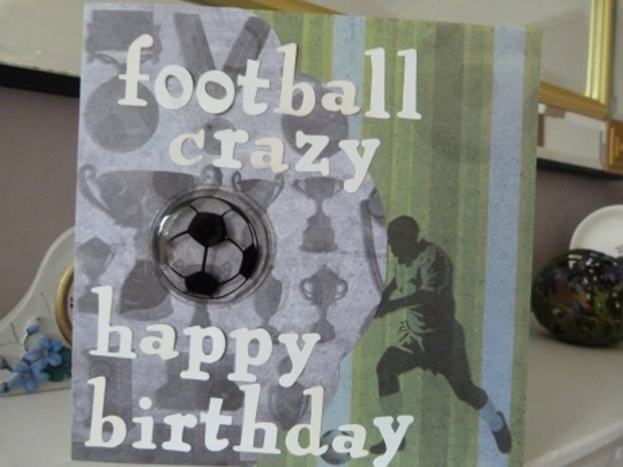 Male Football Birthday Card