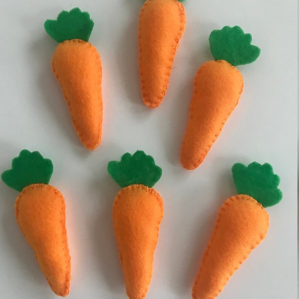 Felt Easter Decoration, Easter Carrots Decoration, Handmade Easter Ornaments, Fe