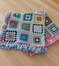 Crochet Granny Square Blanket Throw 'Happy Scrappy' - Image 8