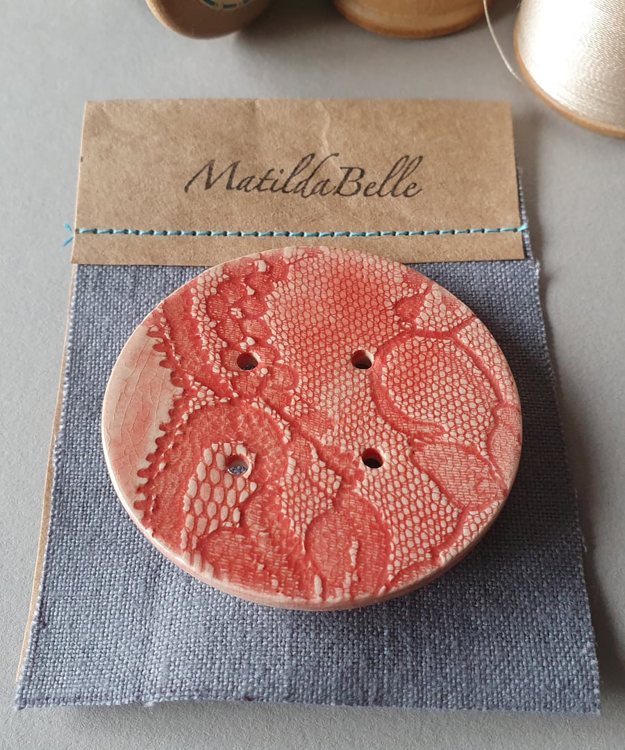 Handmade Ceramic Brooch