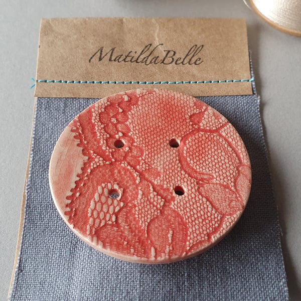 Handmade Ceramic Brooch