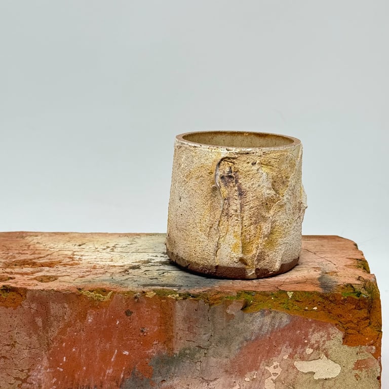 Polished edge textured tumbler. No 11