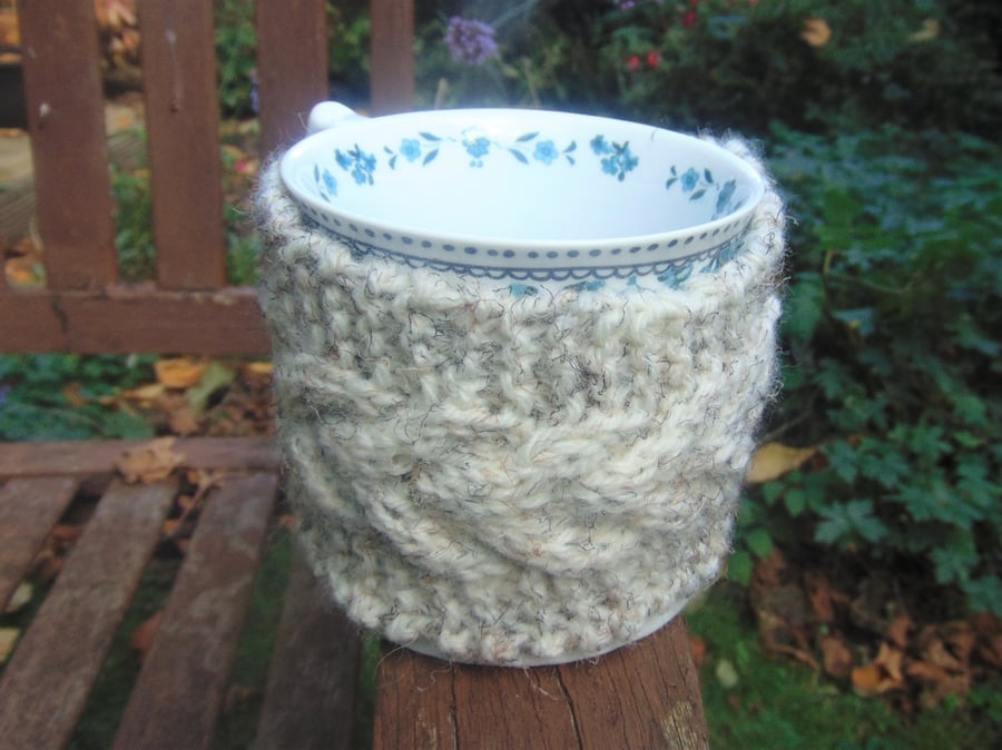 Hand knitted  Mug  Cosy 