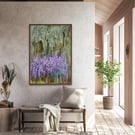 Original acrylic abstract painting "Scent Lavander"