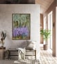 Original acrylic abstract painting "Scent Lavander"