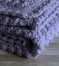 Crochet Lilac Blanket Hat Cardigan and Booties - Image 5