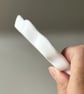 White Leaf Shaped Tray with Silver Leaf - Image 4
