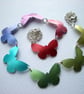 Butterfly necklace in rainbow colours - Image 3