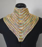 Hand knitted Neckerchief - Browns and greens - Image 3