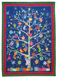 Blue tree advent calendar