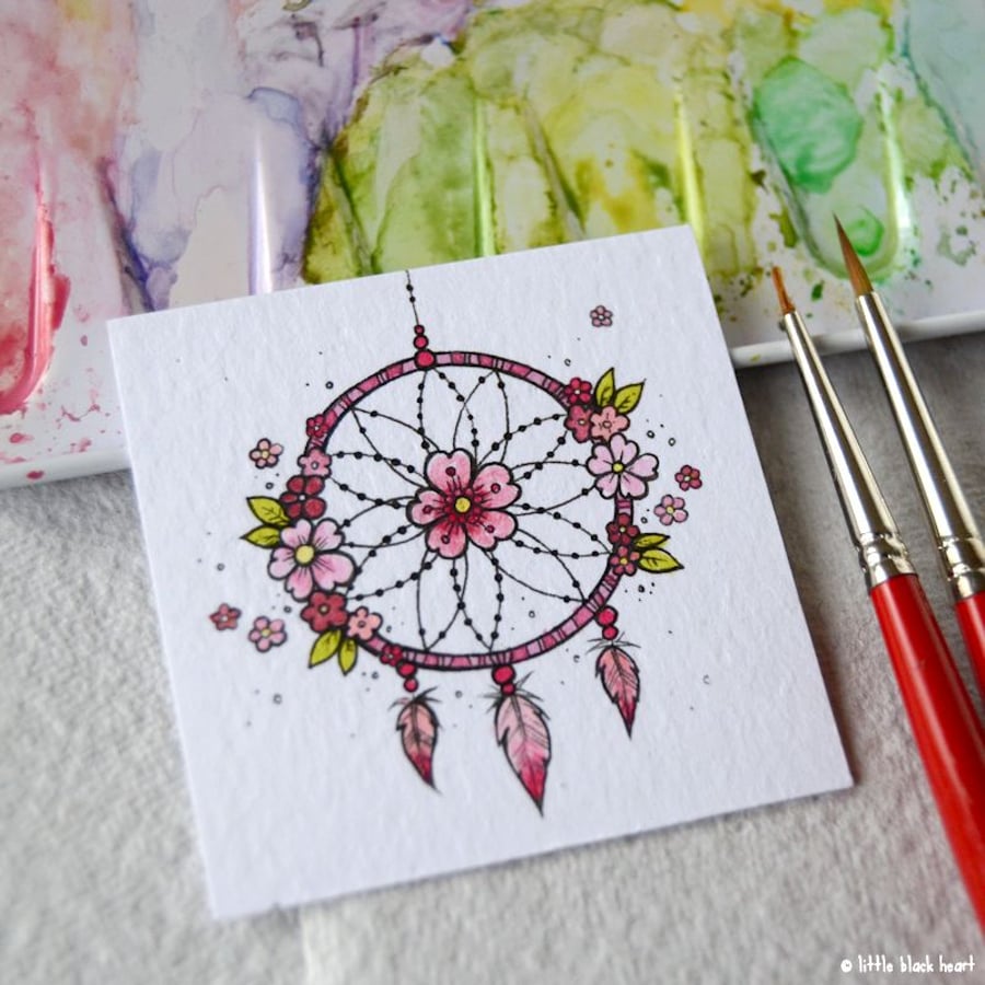 cherry blossom dream catcher - original twinchie