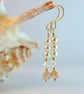 Glass Pearl Earrings With Shell And Swarovski Crystal - Handmade In Devon - Image 4