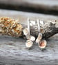 Sterling silver botanical earrings - Image 3