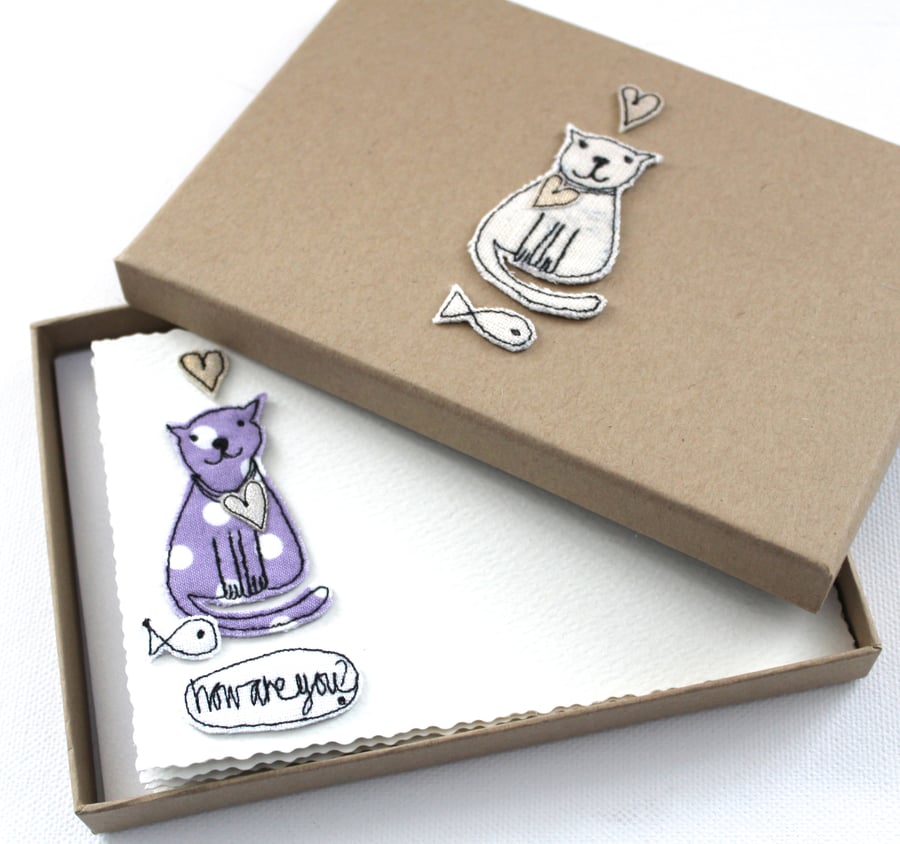 'Little Kitty' - A Box of Six Postcards with Envelopes