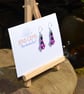 Black and Vibrant Pink Beadwork Earrings - Image 4