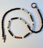 Picasso Jasper Necklace With Moonstone And Black Spinel - Handmade In Devon - Image 4
