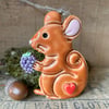 Ceramic mouse decoration