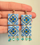SERENA - Mediterranean Tile Style Statement Earrings - Image 4