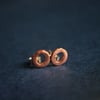 Copper Circle Studs