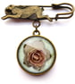 Pink Rose Hare Pin Brooch (RR08) - Image 2