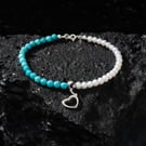 Pearl and Turquoise Bracelet