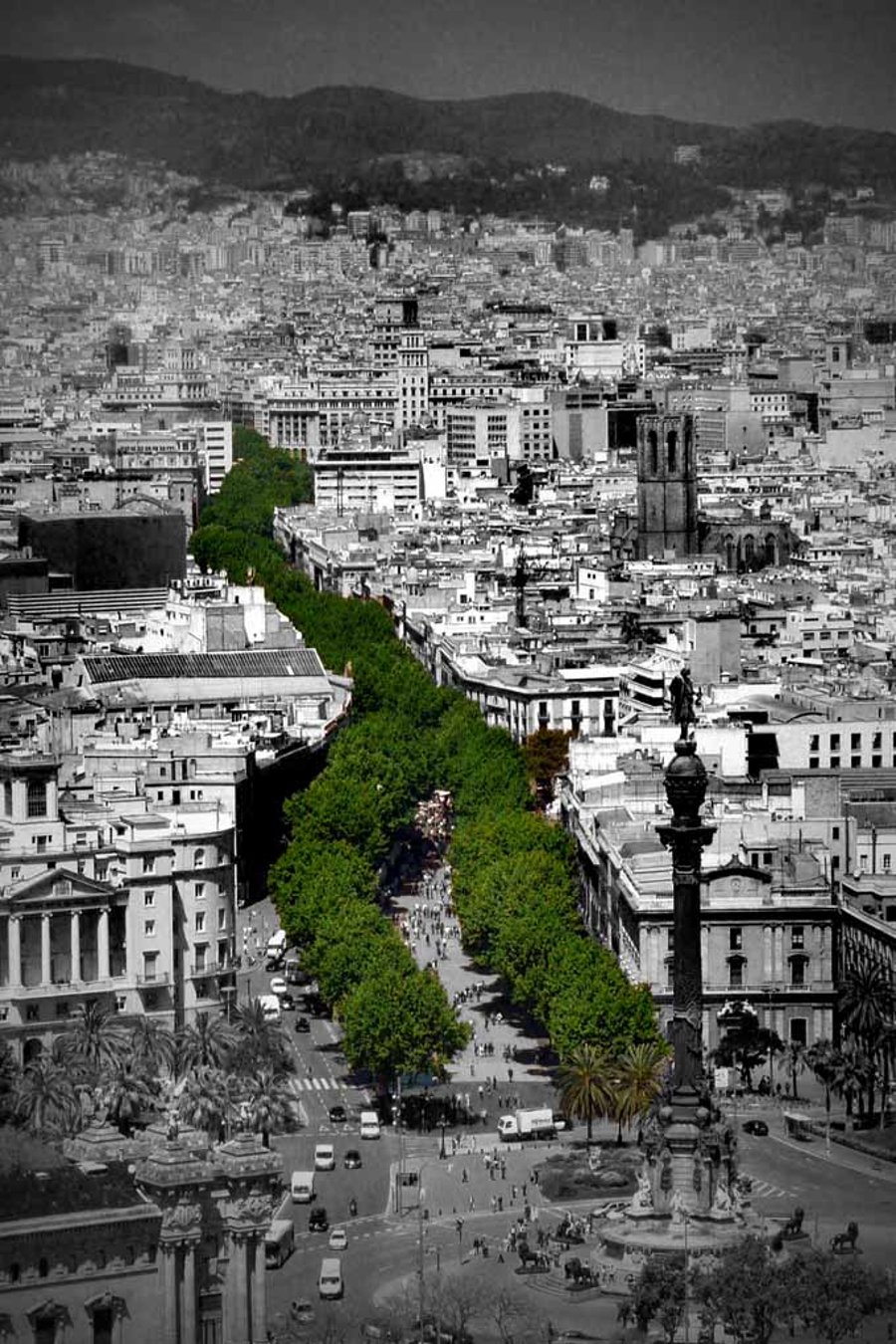 Barcelona Las Ramblas Catalonia Spain Photograph Print