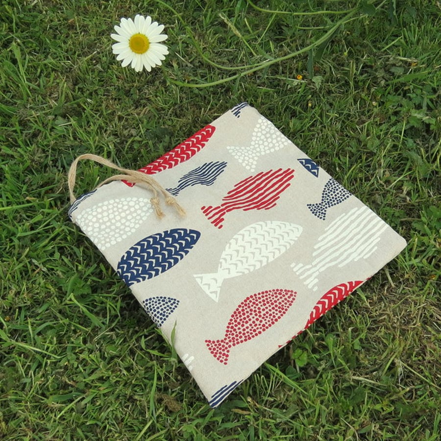 Croissant bag.  Cotton bread bag.  Reusable bread bag.