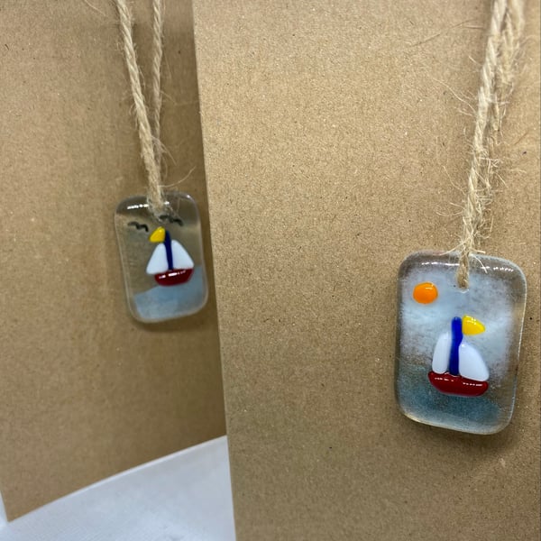 Fused glass keepsake card