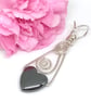 Sterling Silver Hematite Heart Pendant, Gift For Her - Image 4
