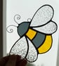 Stained Glass Bee Suncatcher  - Handmade Hanging Decoration  - Image 9