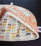 Tea Cosy in Bergen Burnt Orange coloured Fabric - Image 3