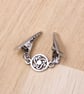 Silver cardigan clip - Celtic sweater guard - Shawl or pashmina pin  - Image 5
