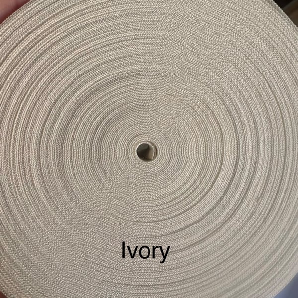 5 meters 1" (25mm) ivory cotton bias binding 