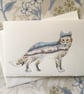Winter landscape fox card - Image 4