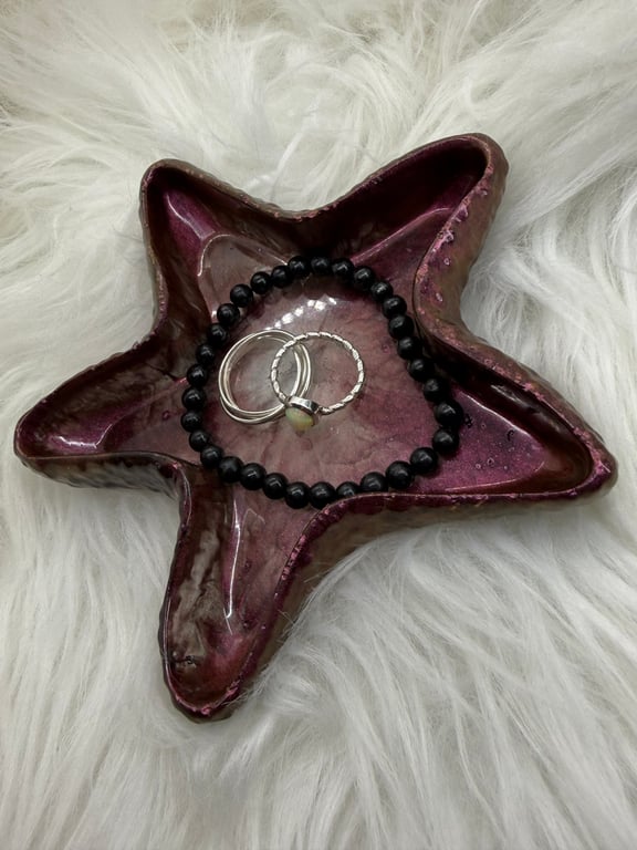 Starfish jewellery trinket tray