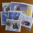 Perfectly Imperfect Pack of 7 Christmas Cards - Traditional