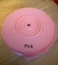 5 meters 1" (25mm) pink cotton bias binding  - Image 1