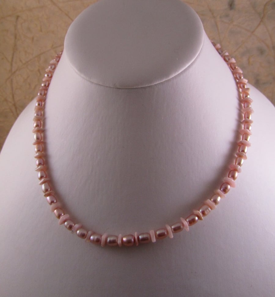 Blush Pearl Opal Necklace main image 1